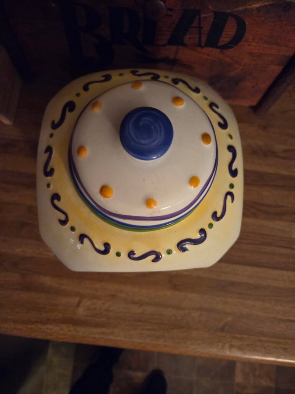 Biscotti jar - Hand Painted for Nonni's - Picture 4 of 6
